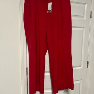 Lane Bryant Red Wide Leg Pants NWT